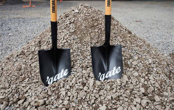 Two shovels at 1965 Arena groundbreaking.