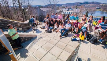 Class in session on the Persson steps