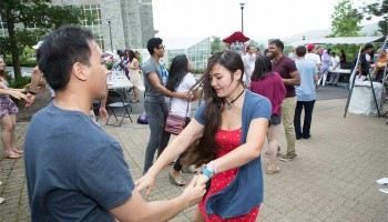 Students dance to jazz music at ALANAPalooza 2014