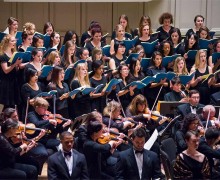 Colgate University Chorus and accompanying orchestra