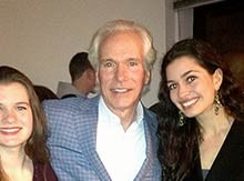 Scott Donahue '76 with daughters Savannah '17 and Lara '14 at Fall Ball 2014