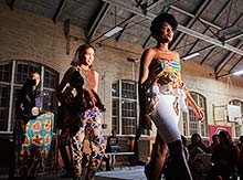 Bold patterns on display in the African Student Union fashion show.