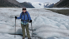 Karen Alley ’12 at Kennicott Glacier, Wrangell-St. Elias National Park, Alaska